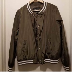 Forever 21 bomber jacket green olive